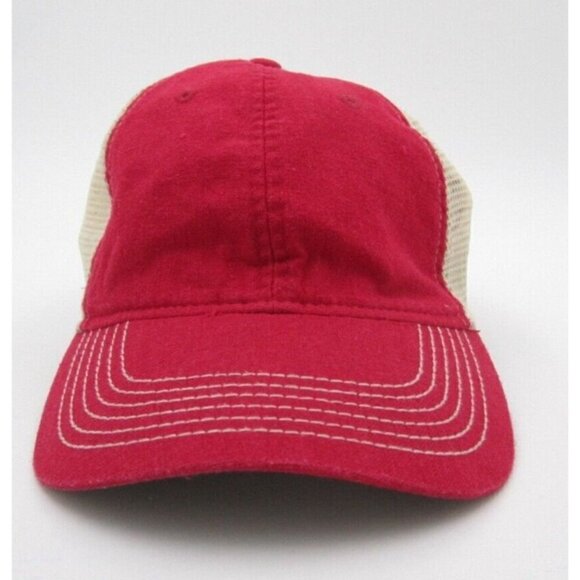 Unisex Red Mesh Adjustable Snapback Hat (A) - Picture 1 of 7